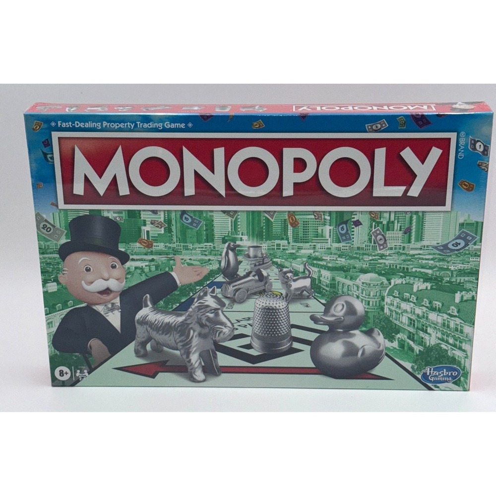 Hasbro Monopoly Classic Board Game NIB Sealed Family Game Night 2-6 Players‎